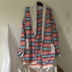 Victoria's Secret Multicolor Striped Robe